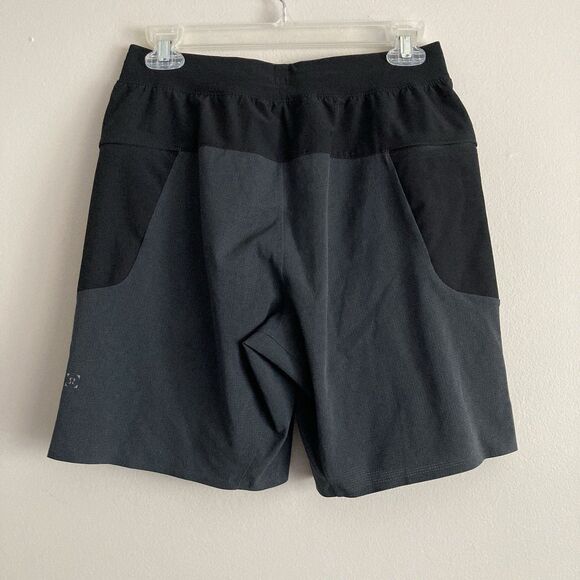 LULULEMON Namaste at the Beach Hybrid Board Swim Lined Shorts Black Gray Small - Picture 6 of 8